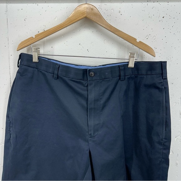 Brooks Brothers Men’s 38 Navy Light Weight Advantage Chino Flat Front Shorts - Picture 2 of 11